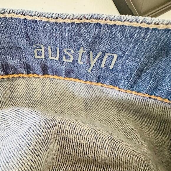 7 For All Mankind Jeans Mens Size 32 Blue Austyn Relaxed Straight Denim Stretch - Picture 6 of 10